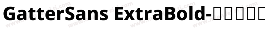 GatterSans ExtraBold字体转换